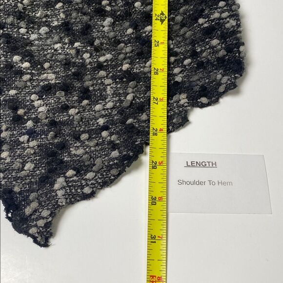 Conrad C Collection Wool Blend Chunky Knit Ruffle Collar Cardigan Women's Size M - Picture 14 of 14